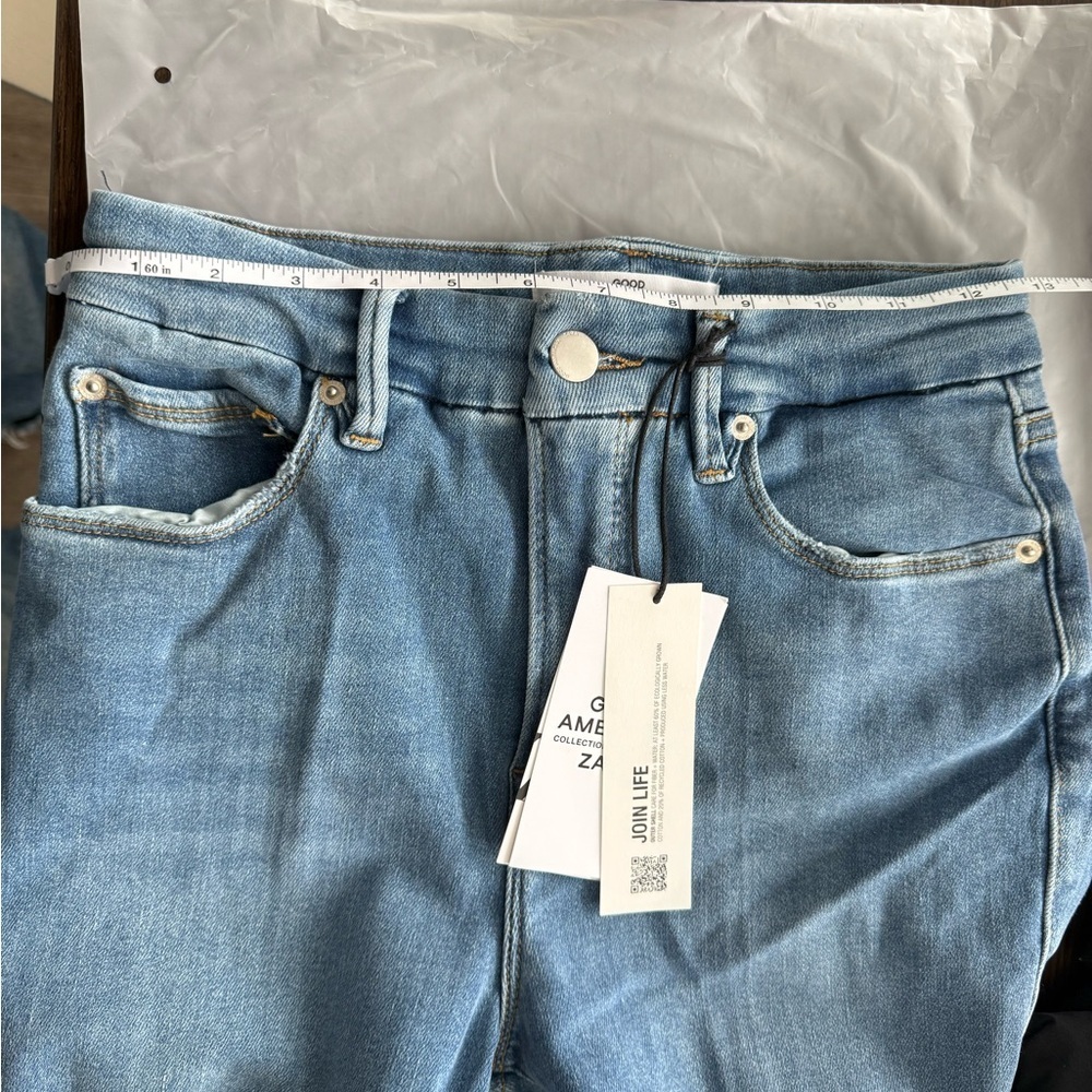 NWT Good American x Zara Classic Bootcut Jeans size 6 - Picture 13 of 14